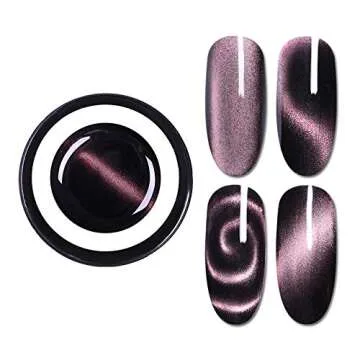 Born Pretty 5D Cat Eye Magnetic Gel Polish Starry Sky Soak Off UV Gel Nail Art manicuring Varnish 6 Colors Set 9D Effect
