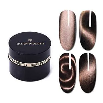 Born Pretty 5D Cat Eye Magnetic Gel Polish Starry Sky Soak Off UV Gel Nail Art manicuring Varnish 6 Colors Set 9D Effect