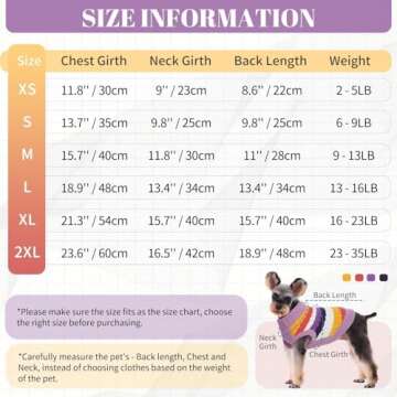 Kuoser Dog Sweater, Warm Dog Sweaters for Small Dogs Pet Christmas Clothing, Classic Cable Knitwear ...