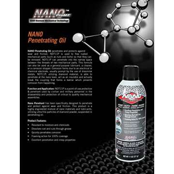 Nano NDT11P High-Performance Penetrating Lubricant – 11 oz for Maintenance & Protection
