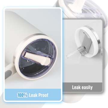 40 oz Tumbler Flip Straw Lid Compatible with Stanley Cup 40oz Tumbler Tumbler Cover Compatible with ...