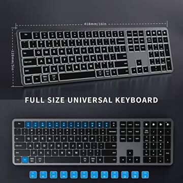 Buy seenda Backlit Bluetooth Keyboard - Multi-Device Slim Design