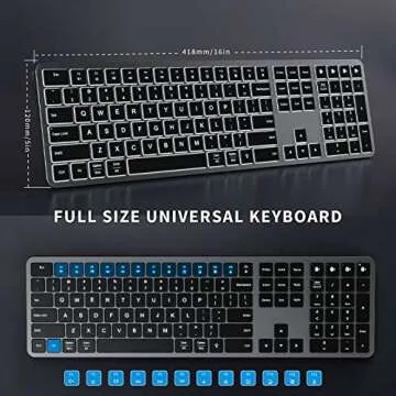 Buy seenda Backlit Bluetooth Keyboard - Multi-Device Slim Design