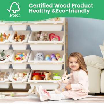 Stylish Toy Storage Organizer for Kids' Rooms