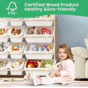 Stylish Toy Storage Organizer for Kids' Rooms