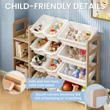 Stylish Toy Storage Organizer for Kids' Rooms