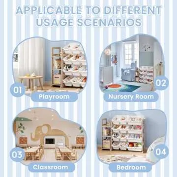 Stylish Toy Storage Organizer for Kids' Rooms