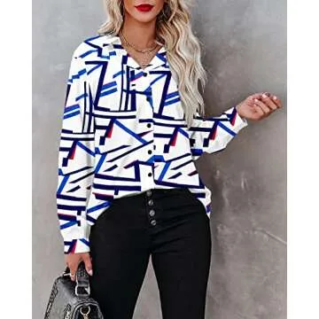 Stylish Magritta White Button Up Shirts for Women