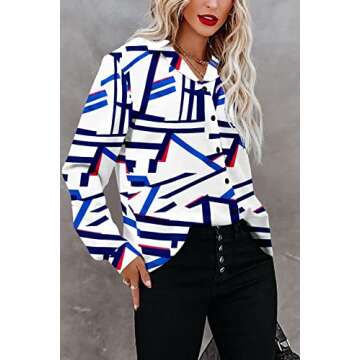 Stylish Magritta White Button Up Shirts for Women