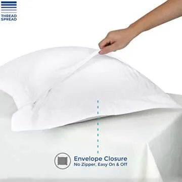 Thread Spread 100% Cotton Euro Pillow Shams Set of 2