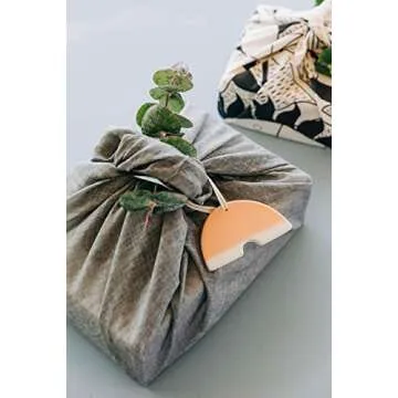 Handmade Ceramic Sunrise Arch Ornament - Pastel Orange