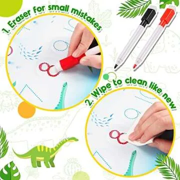 Dinosaur Toys for Kids 3-5, My Preschool Busy Book Montessori Toys for 3 4 5 6 7 Year Old Boys Girls Preschool Learning Homeschool Activities Ideal Christmas Birthday Gifts for Kids Ages 2-4 5-7