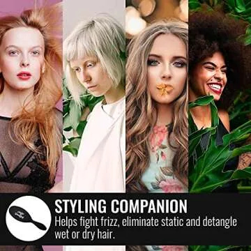 HAI Detangler - Premium Paddle Brush for All Hair Types