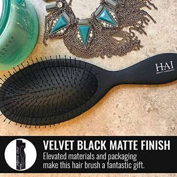 HAI Detangler - Premium Paddle Brush for All Hair Types