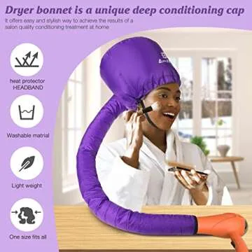 Adjustable Bonnet Hood Hair Dryer for Fast Drying and Styling