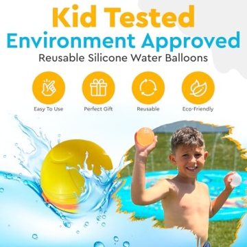 LEGACY KIDS Reusable Water Balloons - Quick Fill Water Fun