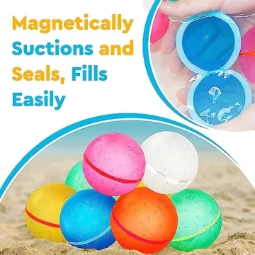 LEGACY KIDS Reusable Water Balloons - Quick Fill Water Fun