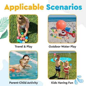 LEGACY KIDS Reusable Water Balloons - Quick Fill Water Fun