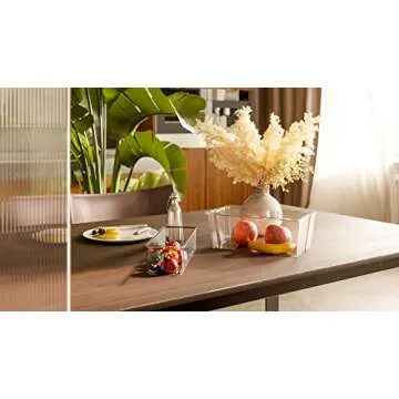 Hudgan 8 Pack Stackable Pantry Storage Bins, Clear Acrylic Organizers for Organizing Freezer or Fridge, The Home Edit Storage Containers - 3 Sizes