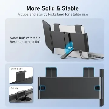 Portable 14" FHD Laptop Screen Extender for All Devices
