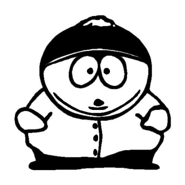 PLU South Park Cartman Decal Vinyl Sticker|Cars Trucks Vans Walls Laptop| Black |5.5 x 5.4 in|PLU832