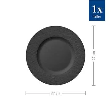 Villeroy & Boch 10.5 Inch Premium Dinner Plate in Black