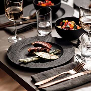 Villeroy & Boch 10.5 Inch Premium Dinner Plate in Black