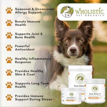 Wholistic Pet Organics Ester-C Powder for Dogs & Cats - 4 oz