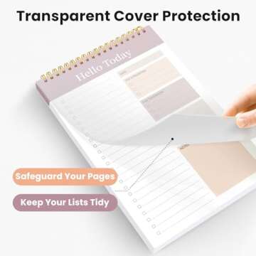 ZOTIA To Do List Notepad - To Do List Notebook with 52 Undated Sheets（6.5"×9.8"）, Daily To Do List Planner Perfect for Office, Home and School, Helps to Keep Track of Tasks - Purple