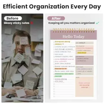 ZOTIA To Do List Notepad - To Do List Notebook with 52 Undated Sheets（6.5"×9.8"）, Daily To Do List Planner Perfect for Office, Home and School, Helps to Keep Track of Tasks - Purple