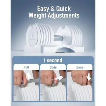 BYZOOM FITNESS Adjustable Dumbbell 12.5/25lb Set of 2 or Single Unit Piece Weight Training Fitness E...