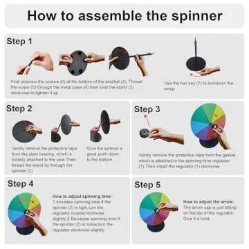 Airpark Prize Wheel Interactive 8 Inch Tabletop Fun