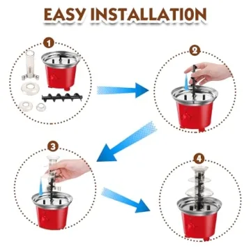 Electric Mini Chocolate Fountain for Festive Gatherings