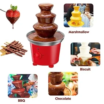 Electric Mini Chocolate Fountain for Festive Gatherings