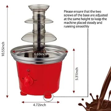 Electric Mini Chocolate Fountain for Festive Gatherings