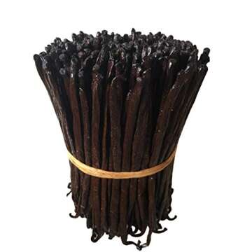 10 Organic Madagascar Vanilla Beans Grade A/B for Extract and Cooking by FITNCLEAN VANILLA