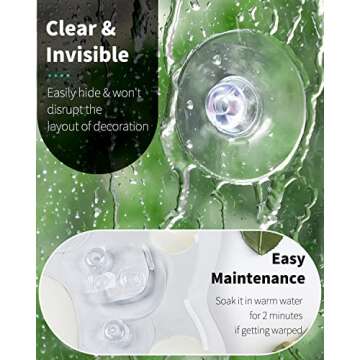 Pawfly 30 Pack Suction Cups for Home Kitchen Bathroom Organization