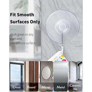 Pawfly 30 Pack Suction Cups for Home & Kitchen Organization