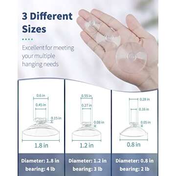 Pawfly 30 Pack Suction Cups for Home & Kitchen Organization