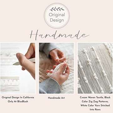 BlissBlush Gray Decorative Lumbar Pillow Cover 14x36, Boho Long Throw Pillow for Bed, Accent Lumbar Throw Pillow Case, Modern Farmhouse Textured Lumbar Cushion (Cover ONLY)