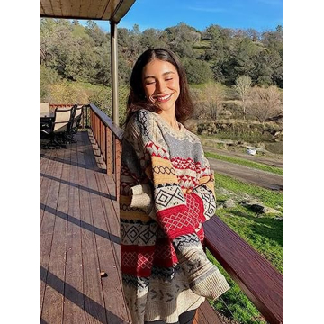 Aelfric Eden Women’s Vintage Striped Oversized Sweater