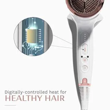 T3 Cura LUXE Hair Dryer with Digital Ionic Technology