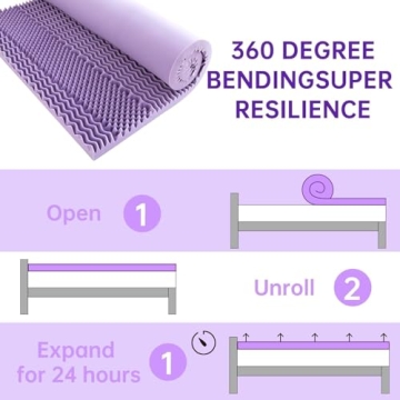 Luxury MUXHOMO Twin Mattress Topper for Cool Sleep Comfort