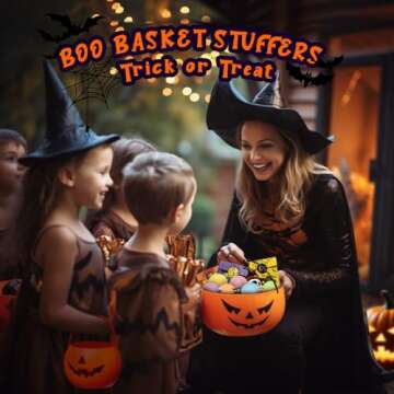 Halloween Toys Gifts for Kids:Halloween Bath Bombs for Kids with Toys Inside,Boo Spooky Basket Stuffers, Halloween Party Favors for Toddlers, Bubble Bath Toys for Kids Ages 4-8