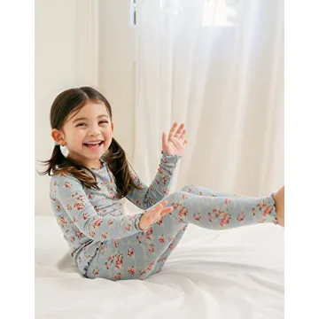 VAENAIT BABY Girls Long Sleeve Modal Pajamas Set