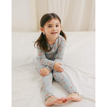 VAENAIT BABY Girls Long Sleeve Modal Pajamas Set