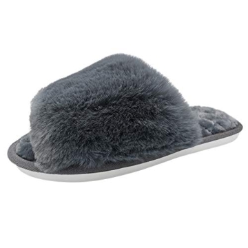 Luxury HUMIWA Women’s Fuzzy Slippers for Comfort and Style