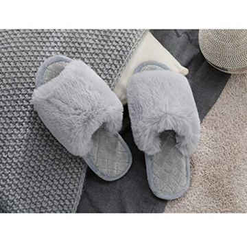 Luxury HUMIWA Women’s Fuzzy Slippers for Comfort and Style