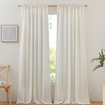 Stylish NICETOWN Linen Curtains for Modern Homes