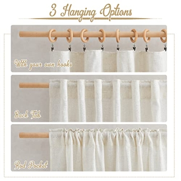 Stylish NICETOWN Linen Curtains for Modern Homes